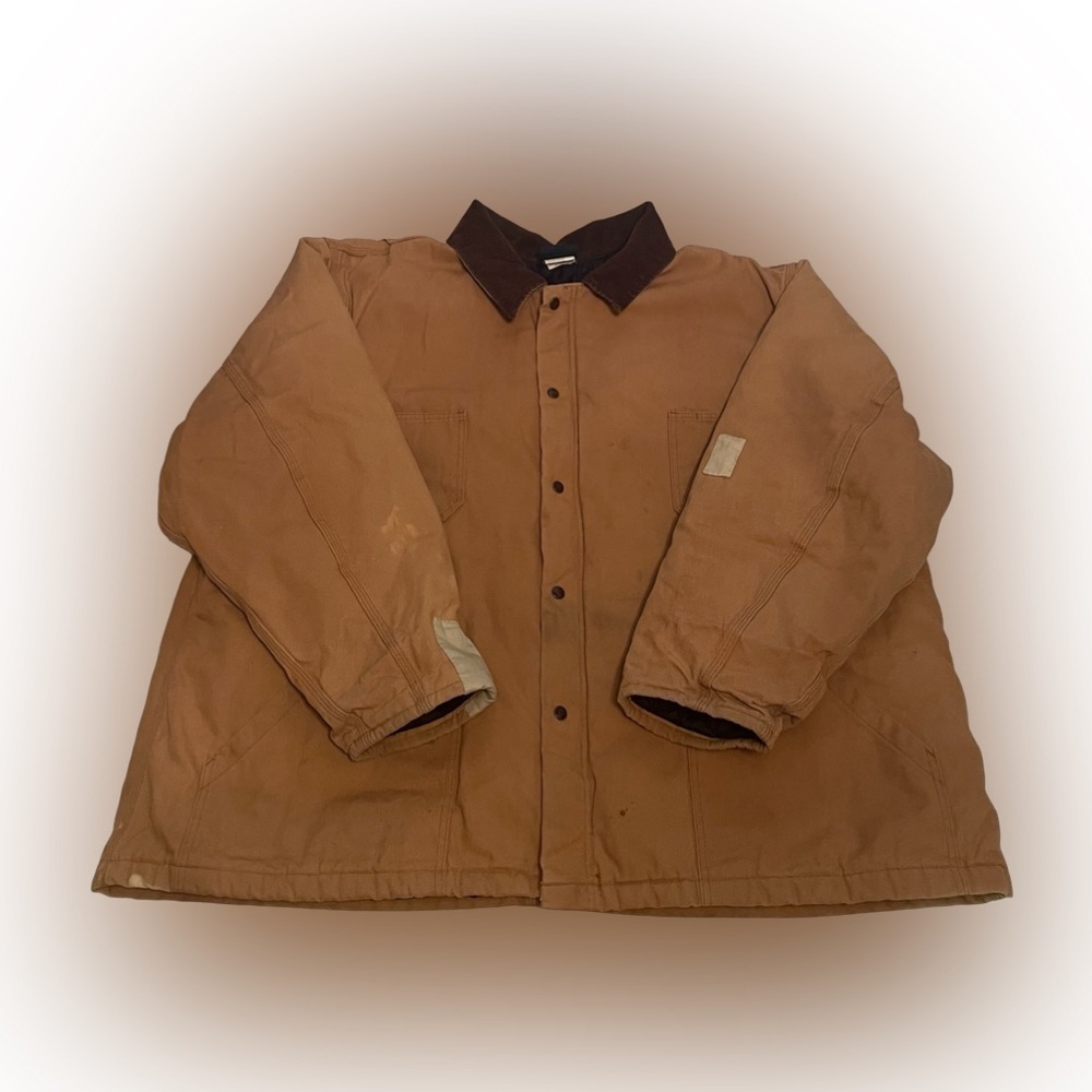 Dickies vintage canvas duck down barn ranch farm chore  quilted  jacket 5XL